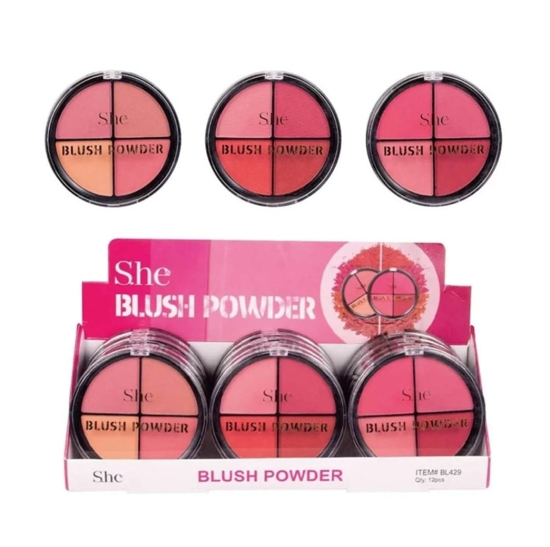 S.he Makeup Blush Palette #BL429 / 12pcs Display