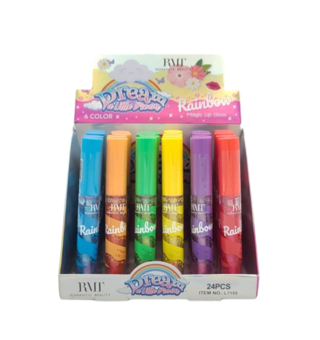 Romantic Beauty - Dream a Little Dream Rainbow Magic Lip Gloss / 24pcs Display