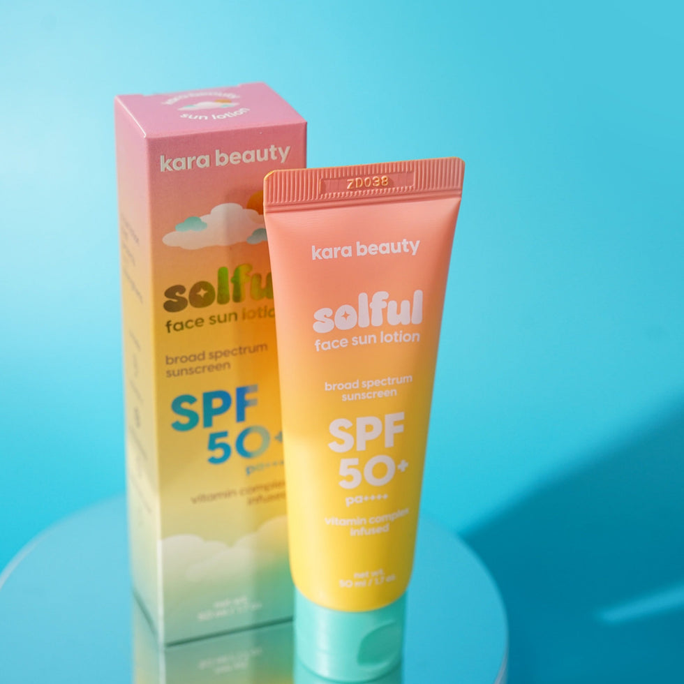 KARA Solful Face Sun Lotion SPF 50+ | 24pcs Display + Tester free