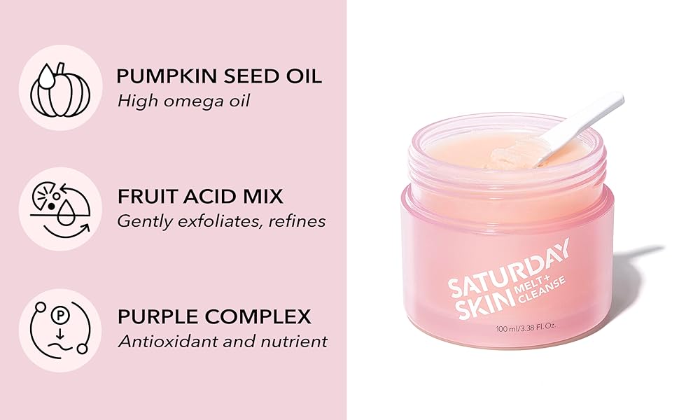 SATURDAY SKIN Melt + Cleanser 100ml