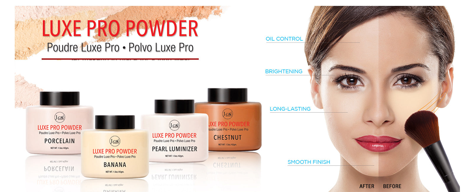 J. CAT BEAUTY Luxe Pro Powder #LPP  Refills