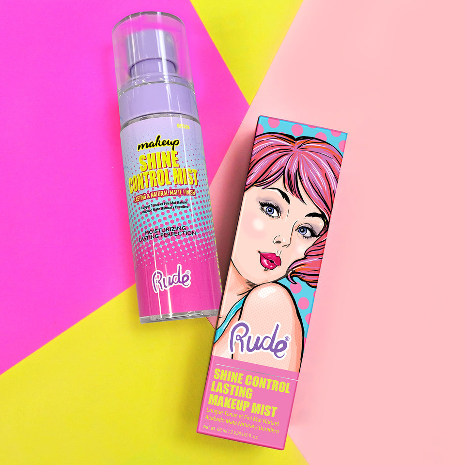 RUDE Shine Control Lasting Makeup Mist #65529 | 12pcs Display