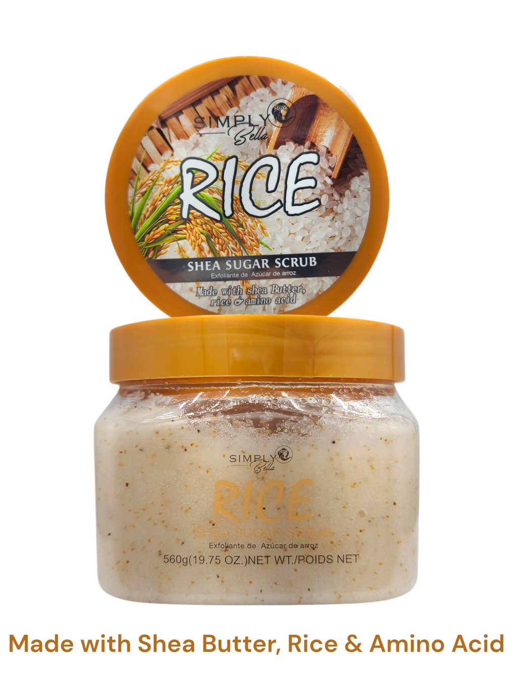 SIMPLY BELLA Rice Sugar Scrub 560G