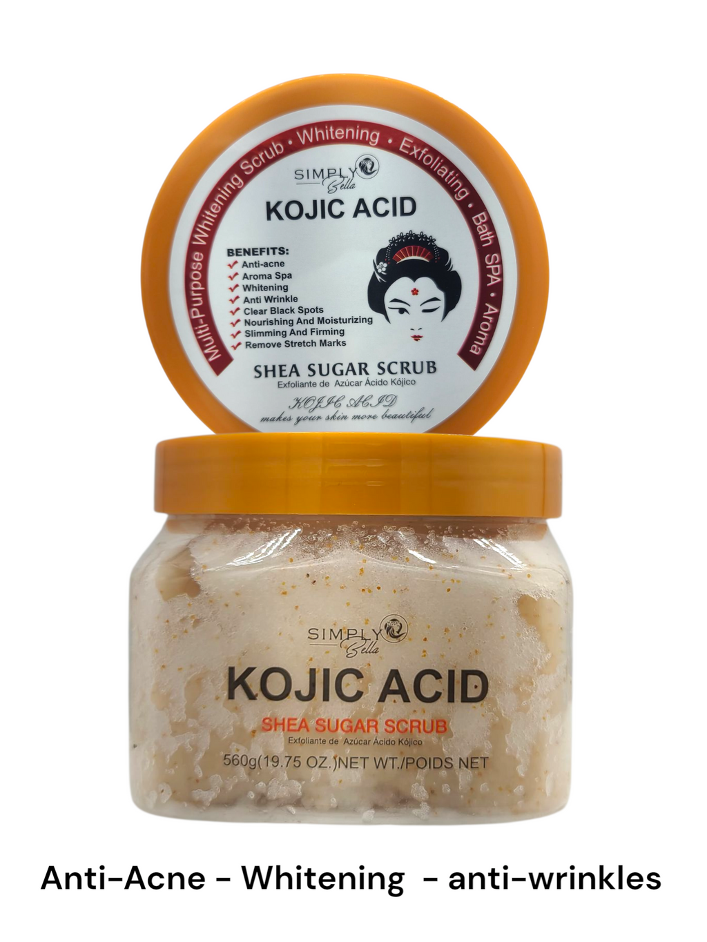 SIMPLY BELLA Kojic Acid Sugar Scrub 560G