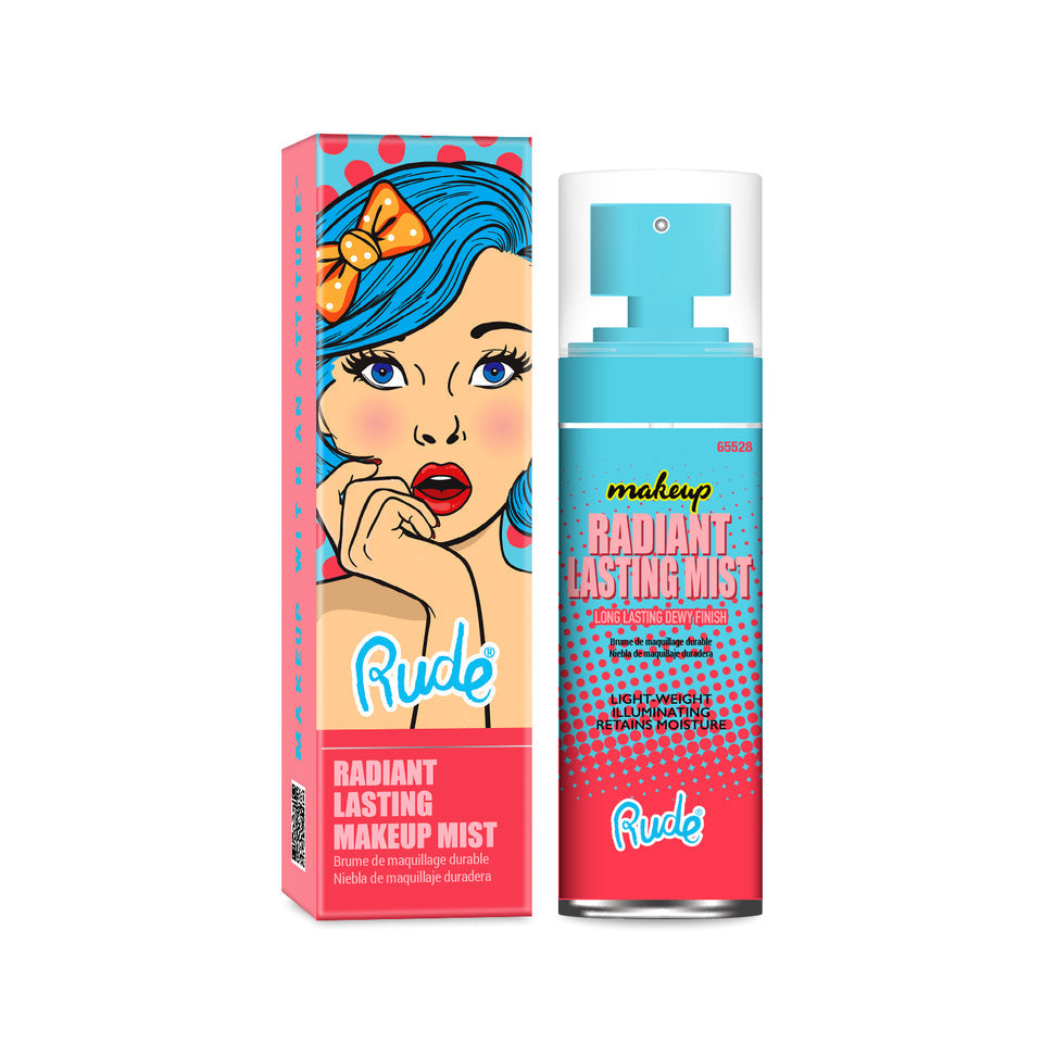 RUDE Radiant Lasting Makeup Mist #65528 | 12pcs Display