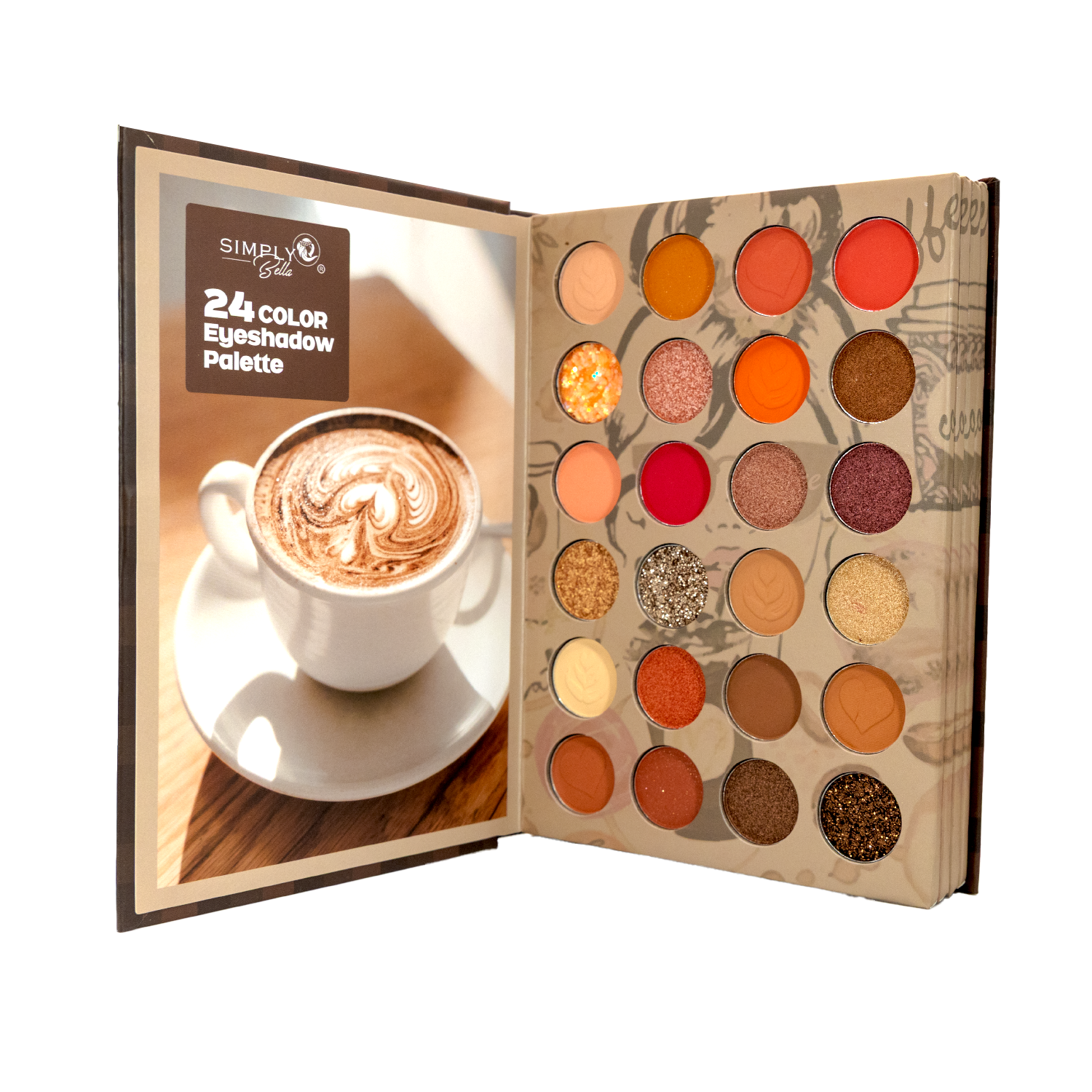 SIMPLY BELLA Coffe Time Book Face Palette