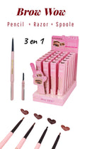 PRETTY PRIVILEGE Brow Wow 3 en 1 Eyebrow Pencil / 24pcs Display