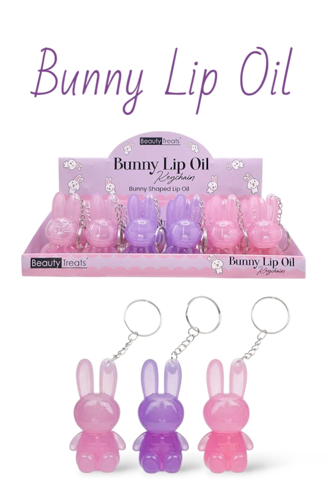 BEAUTY TREATS Bunny Lip Oil #672 / 24pcs Display