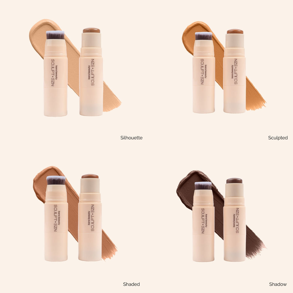KARA BEAUTY  Sculpt SZN Dual-Ended Contour Brush | 24pcs Display tester free