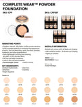 MOIRA Complete Wear Foundation Powder #CPFSET w/ Display + Tester