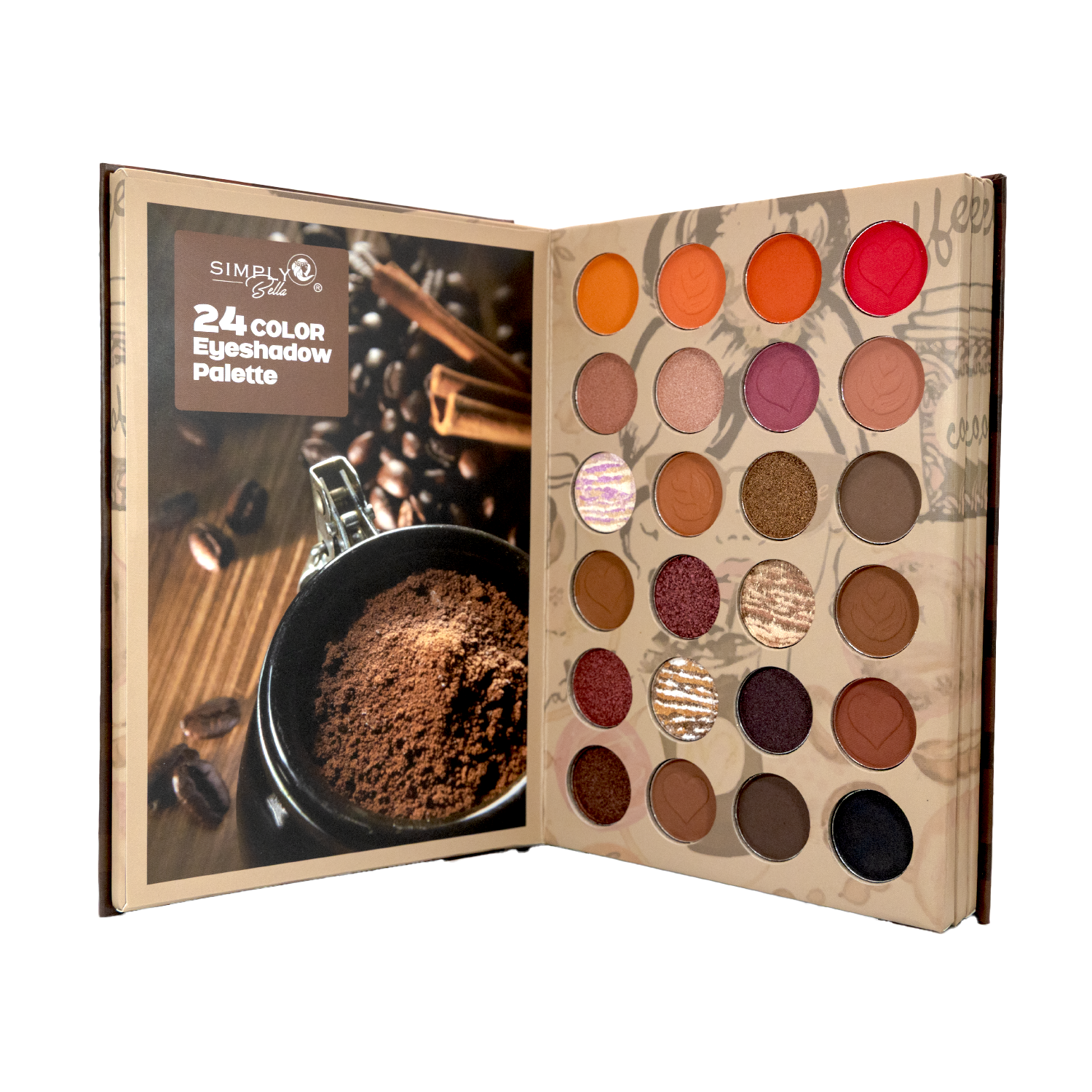 SIMPLY BELLA Coffe Time Book Face Palette