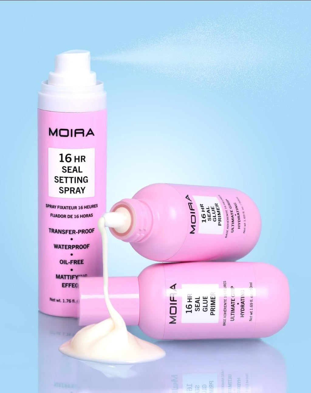 MOIRA 16hr Seal Collection Set / 6pcs Display + Tester