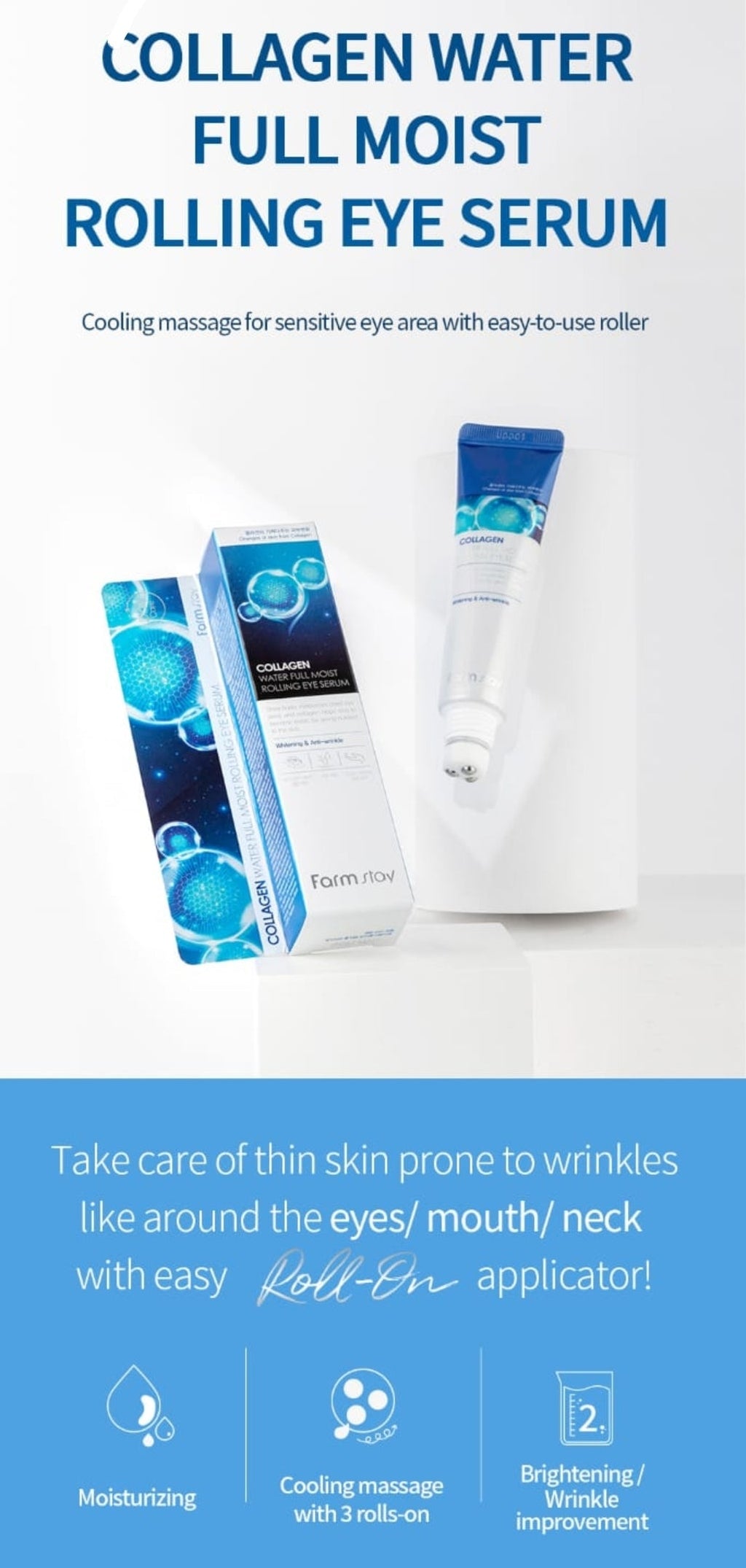 FARM STAY Collagen Rolling Eye Serum 25ml