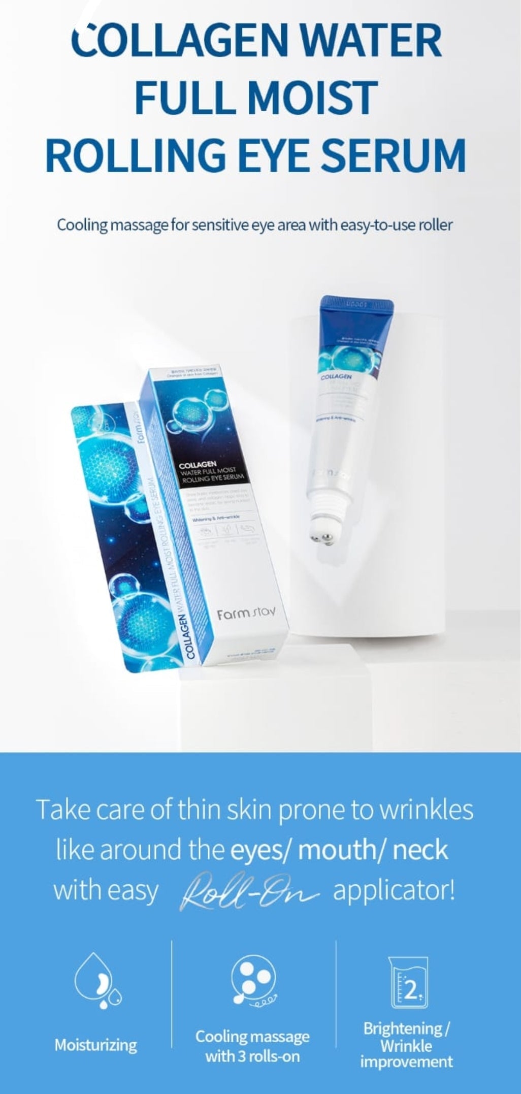 FARM STAY Collagen Rolling Eye Serum 25ml