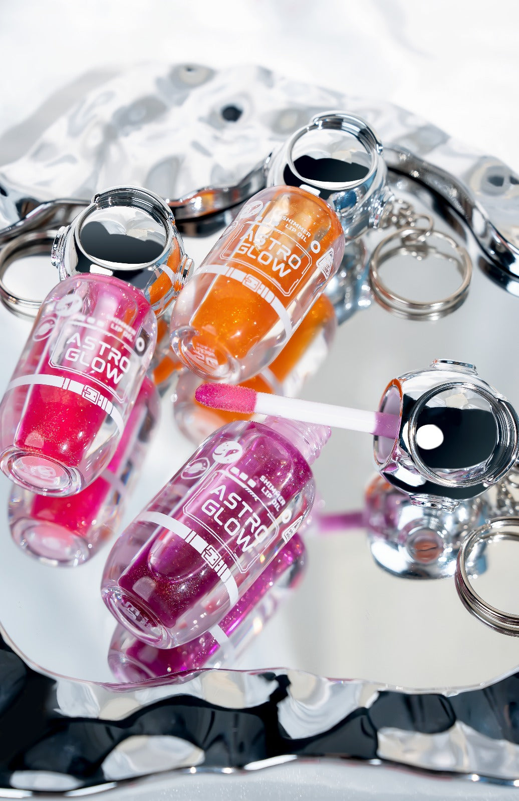 ROMANTIC BEAUTY Astro Glow Shimmer Lip Oil / 12pcs Display