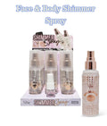 S.HE MAKEUP Face & Body Shimmer Spray