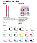 MOIRA Statement Gel Liner w/ Display  | 54pcs Display
