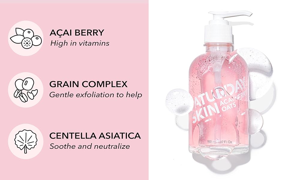 SATURDAY SKIN Antioxidant Gel Cleanser 150ml