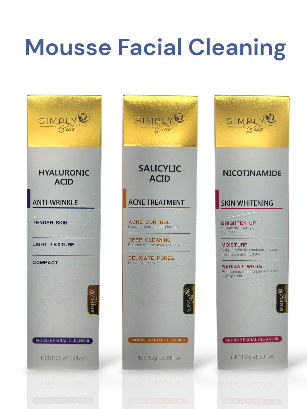 SIMPLY BELLA Nicotinamide Facial Cleanser - Skin Whitening 5.29oz