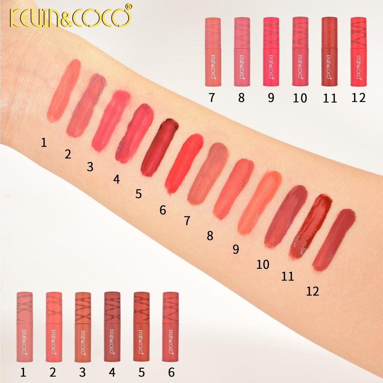 KEVIN&COCO Lucky Girl Charming Hue Matte Lip Gloss Set
