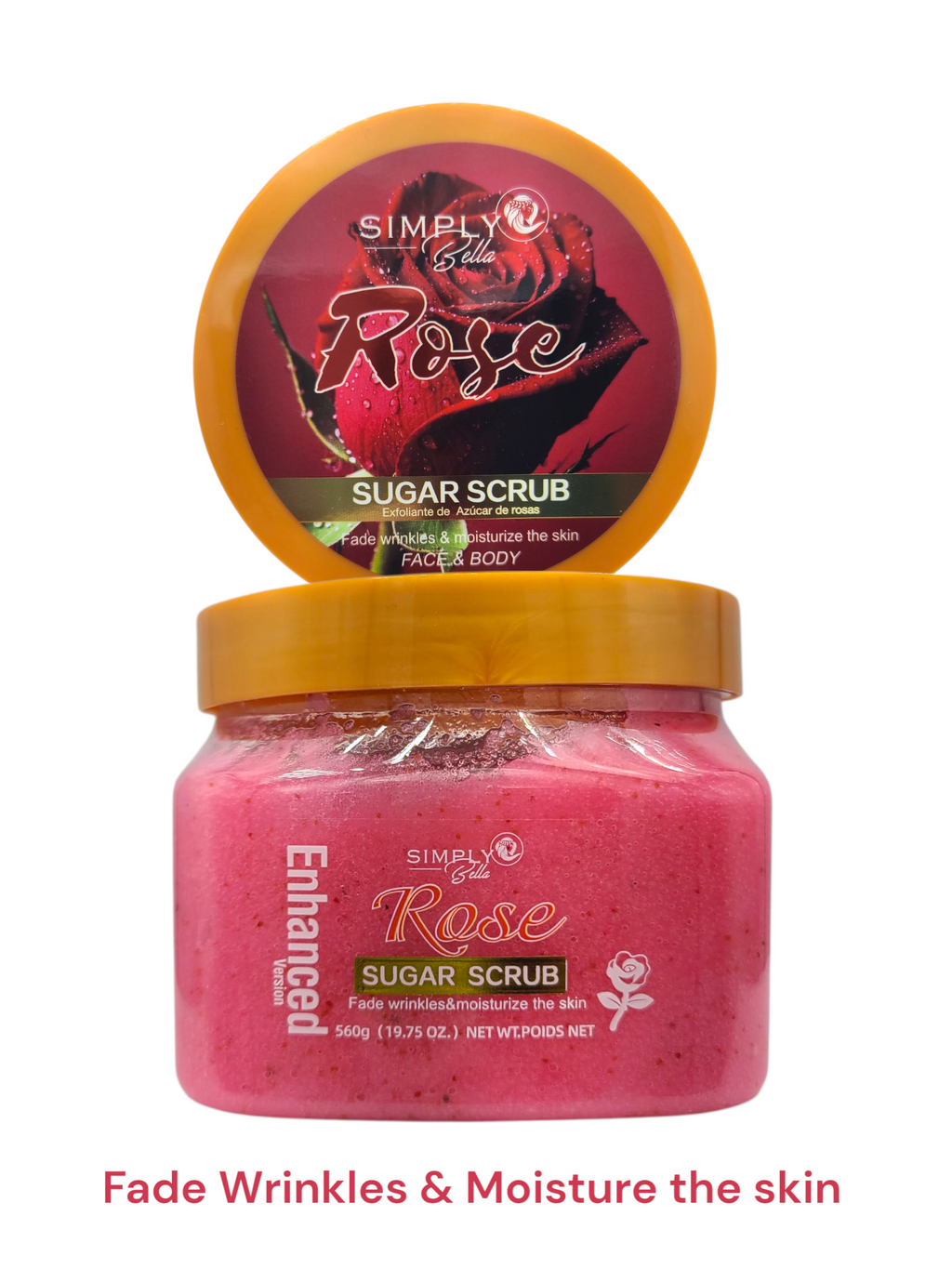 SIMPLY BELLA Rose Sugar Scrub 560G