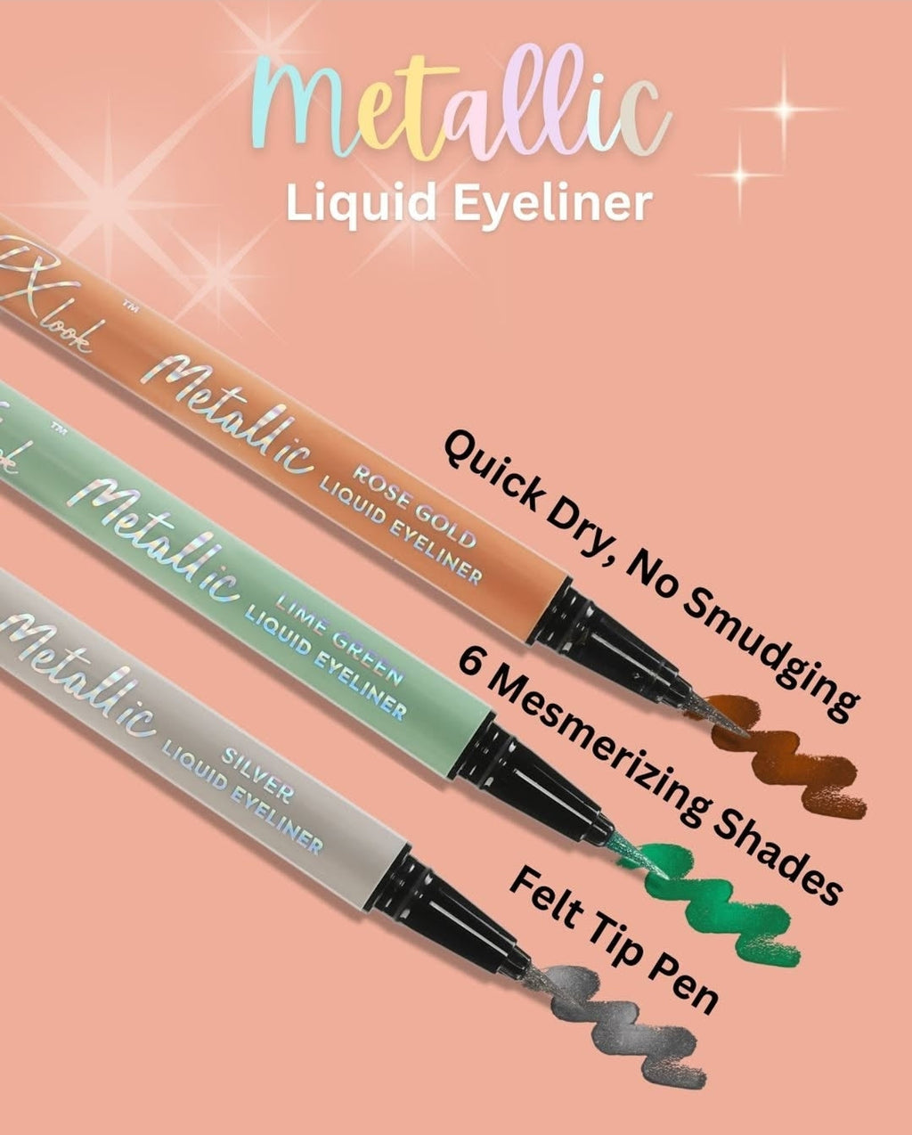 Px Look Color Metallic Liquid Eyeliner | 36pcs Display