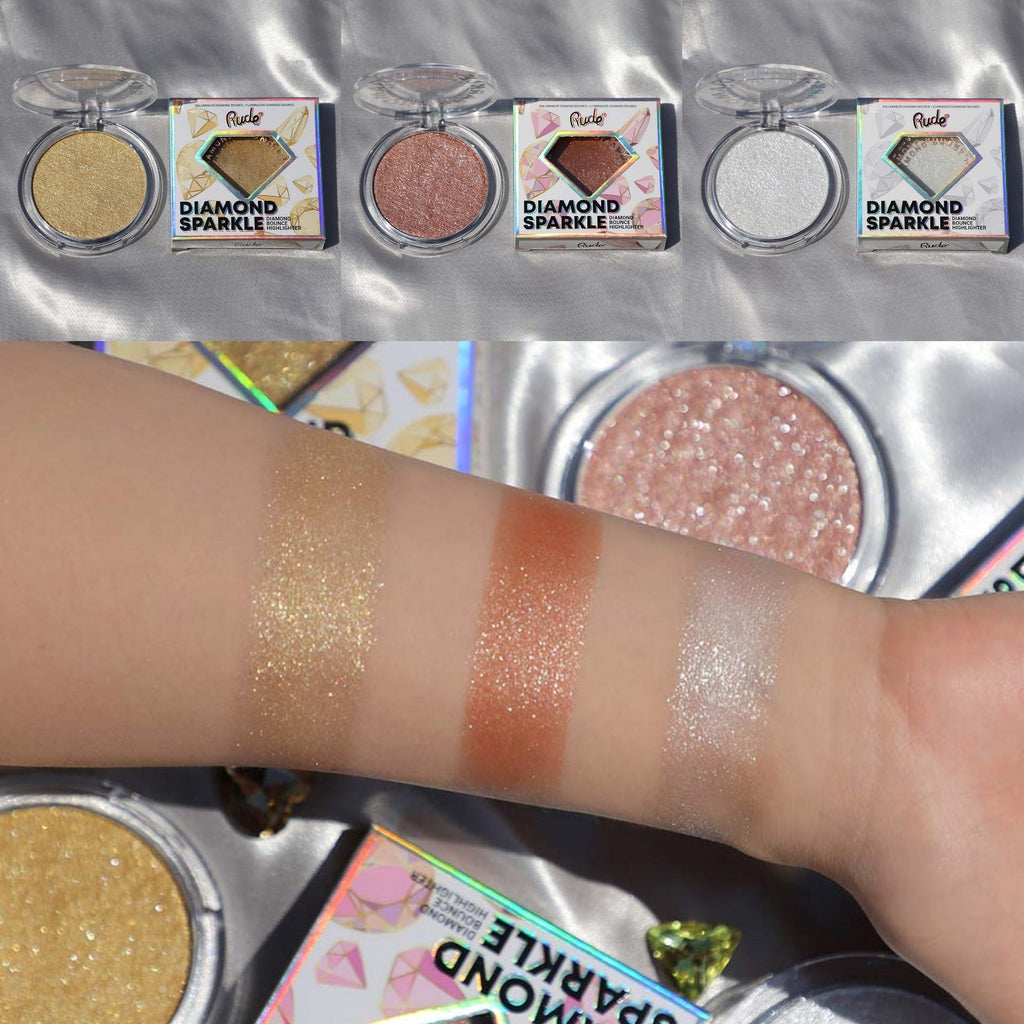 RUDE Diamond Sparkle Highlighter w/Display  36pc Display + Tester