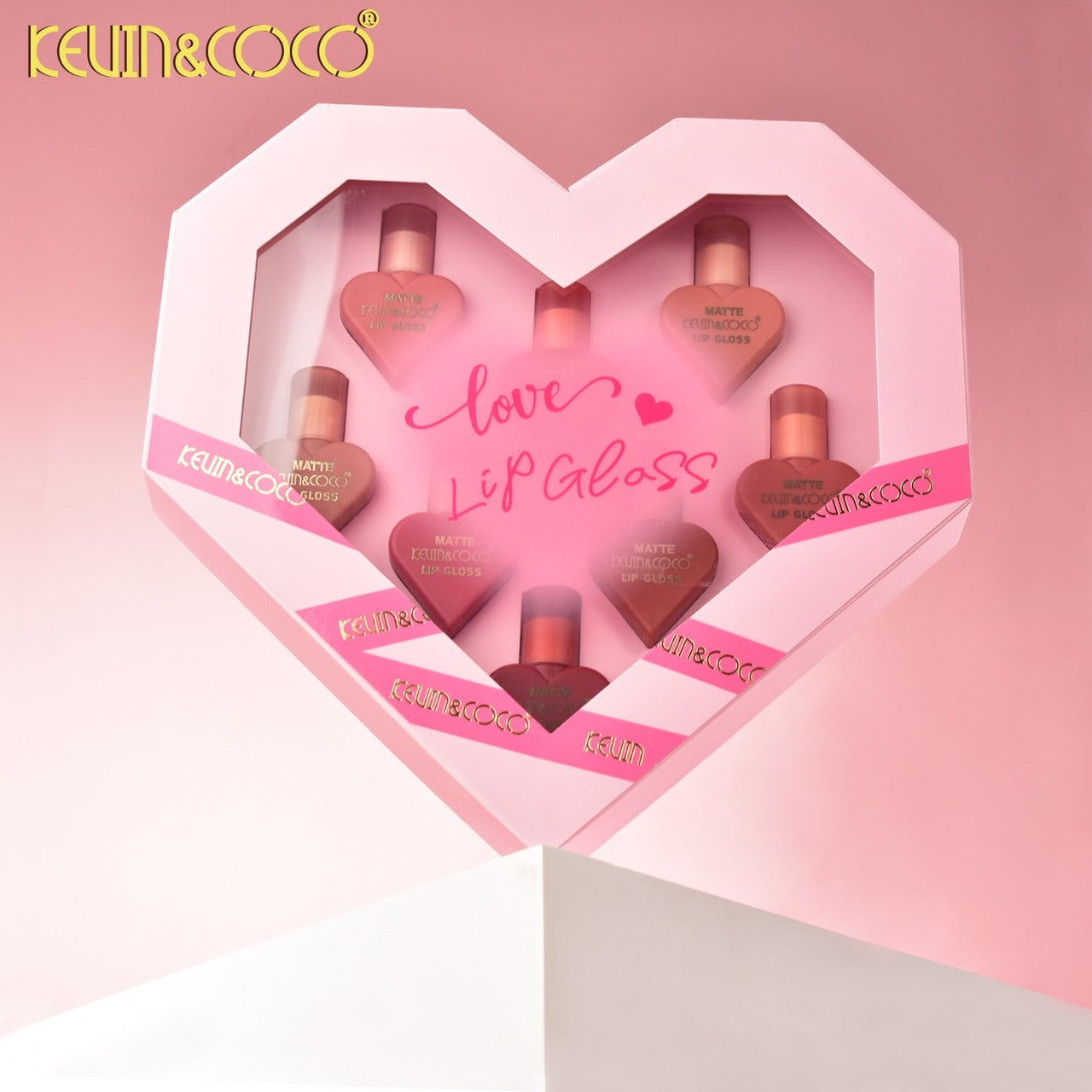 KEVIN&COCO Love Matte LipGloss / 6set Display