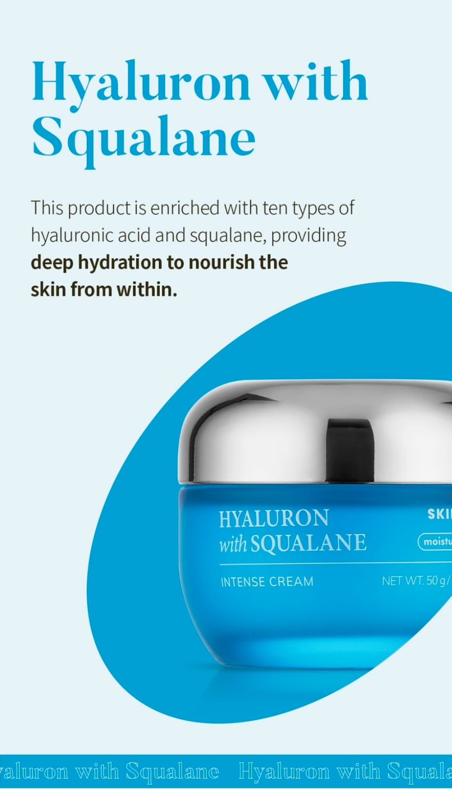 SKIN627 Hyaluronic With Squalane Intense Cream 50g