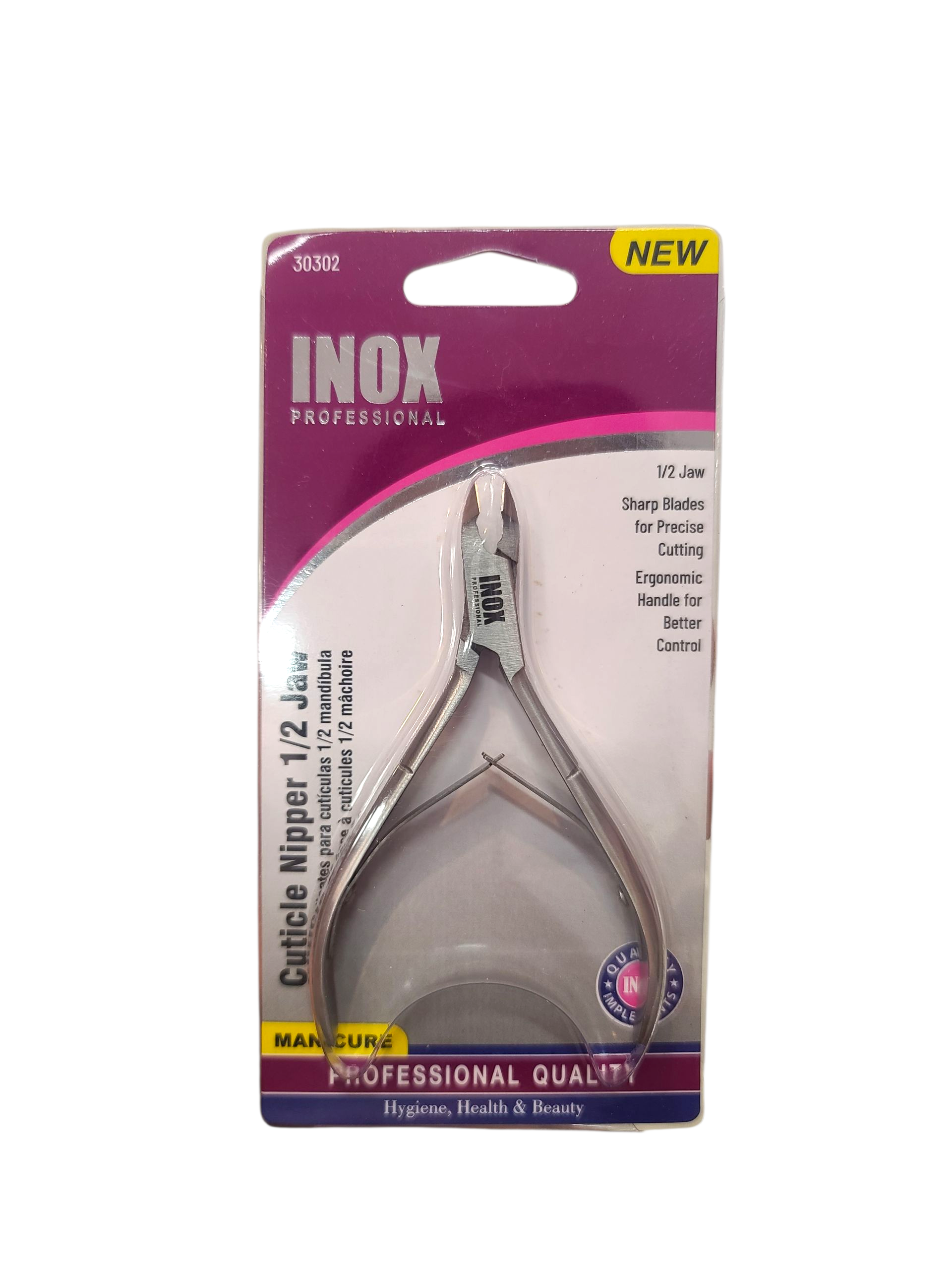 INOX Cuticle Nipper 1/2 Jaw / 12pcs Box