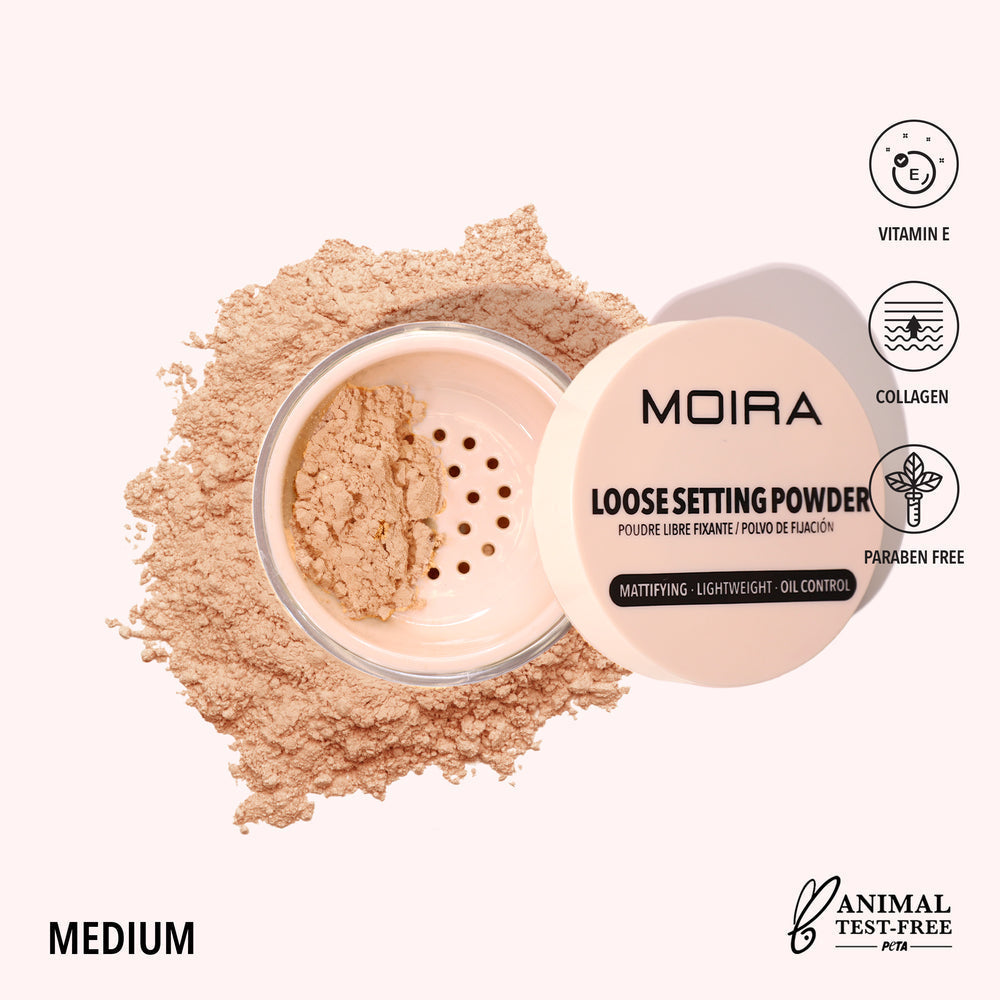 MOIRA Loose Setting Powder w/Display  24pcs Display + Tester