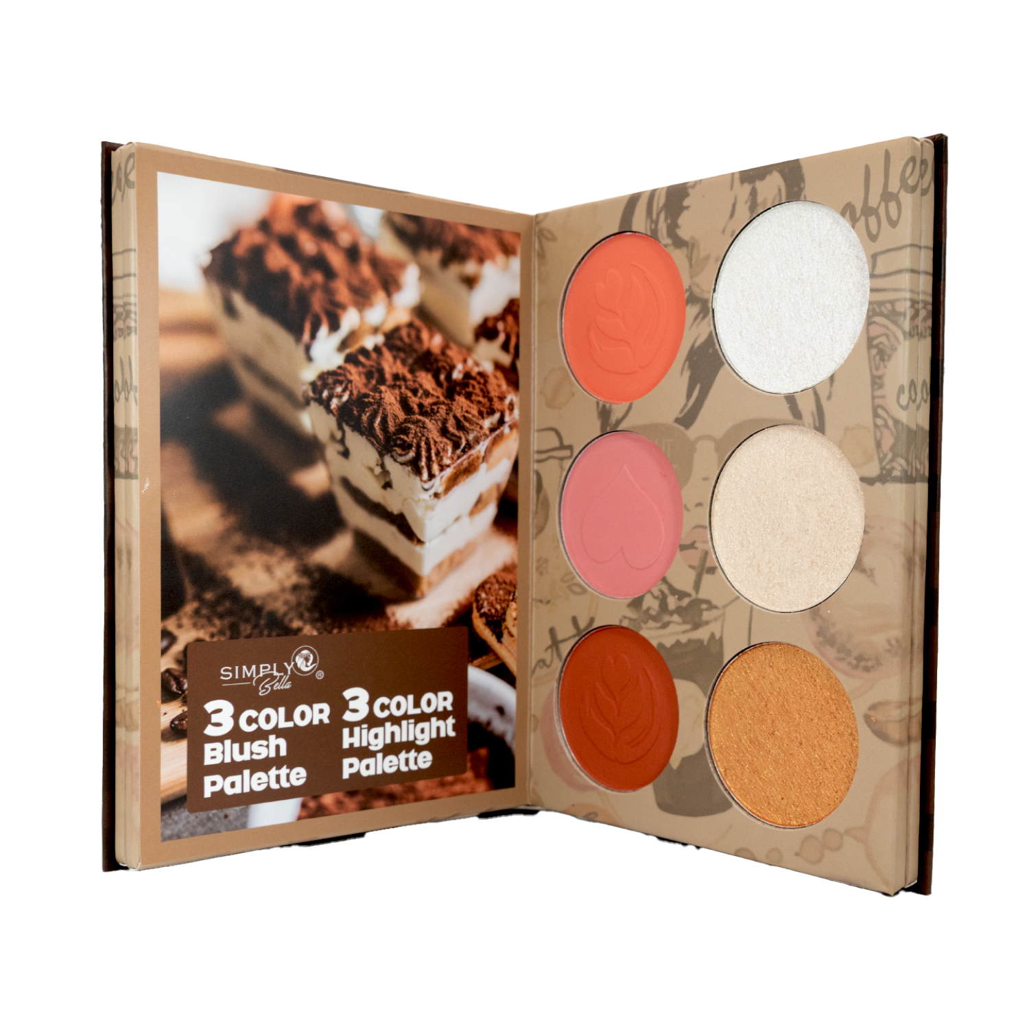 SIMPLY BELLA Coffe Time Book Face Palette