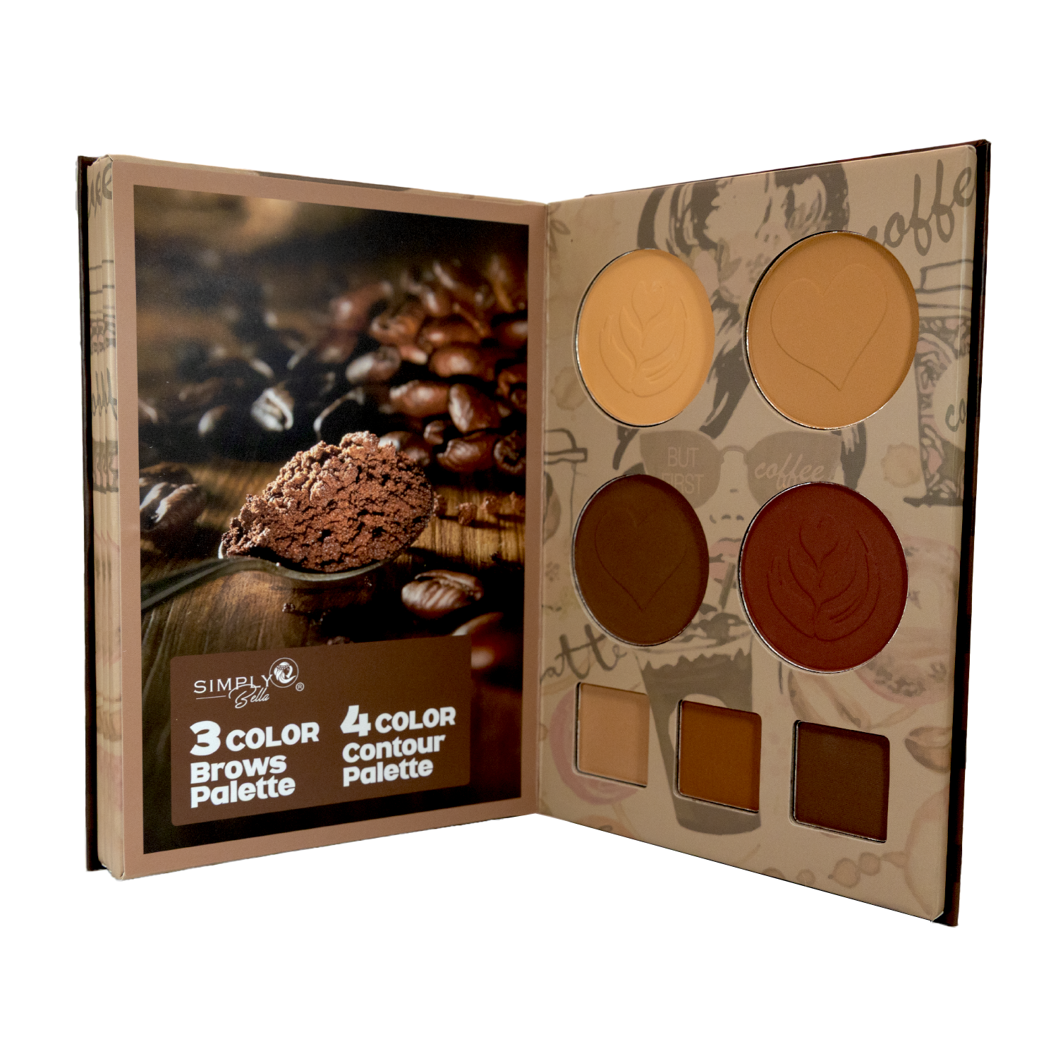 SIMPLY BELLA Coffe Time Book Face Palette