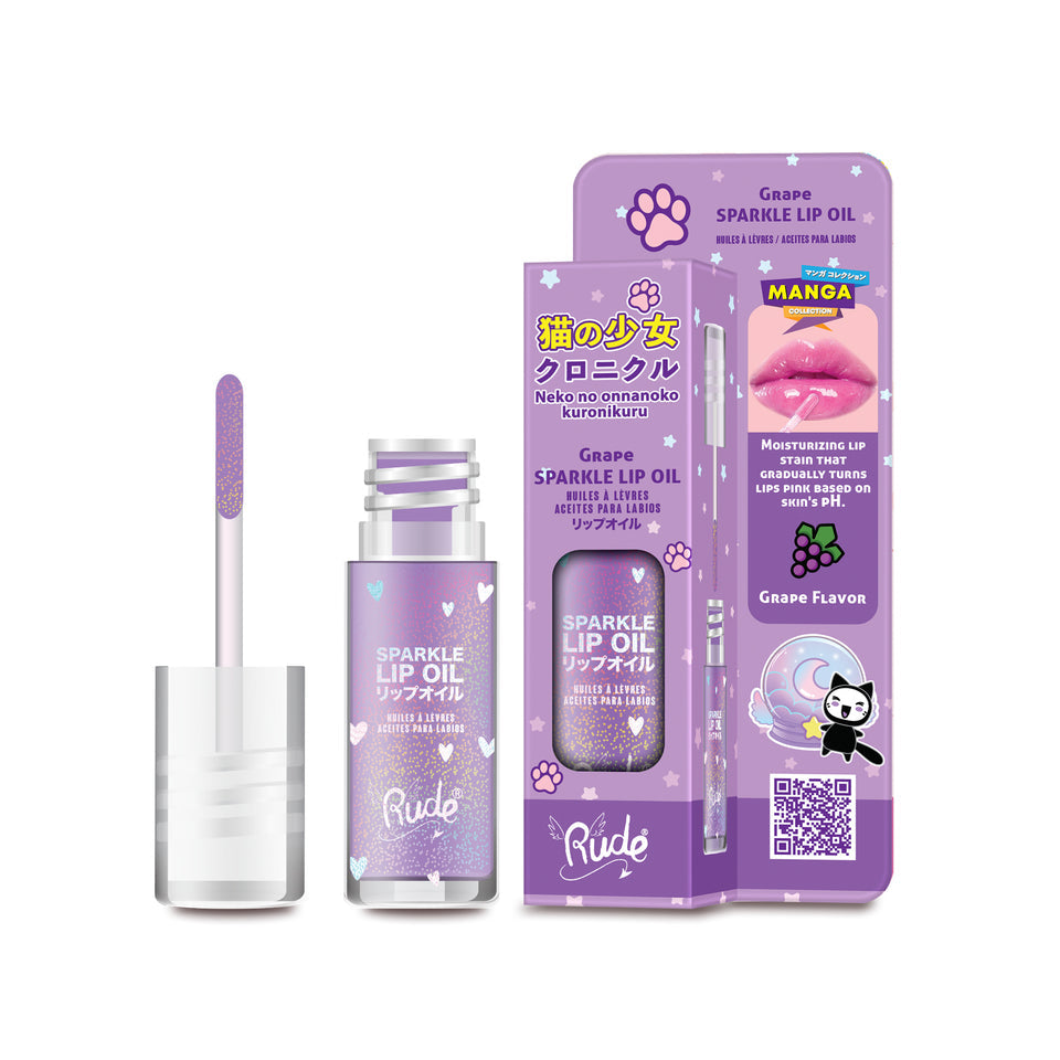 RUDE Sparkle Lip Oil Manga Collection