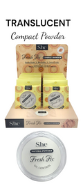 SHE MAKEUP Fresh Fix Compact Powder Natural / 12pcs Display