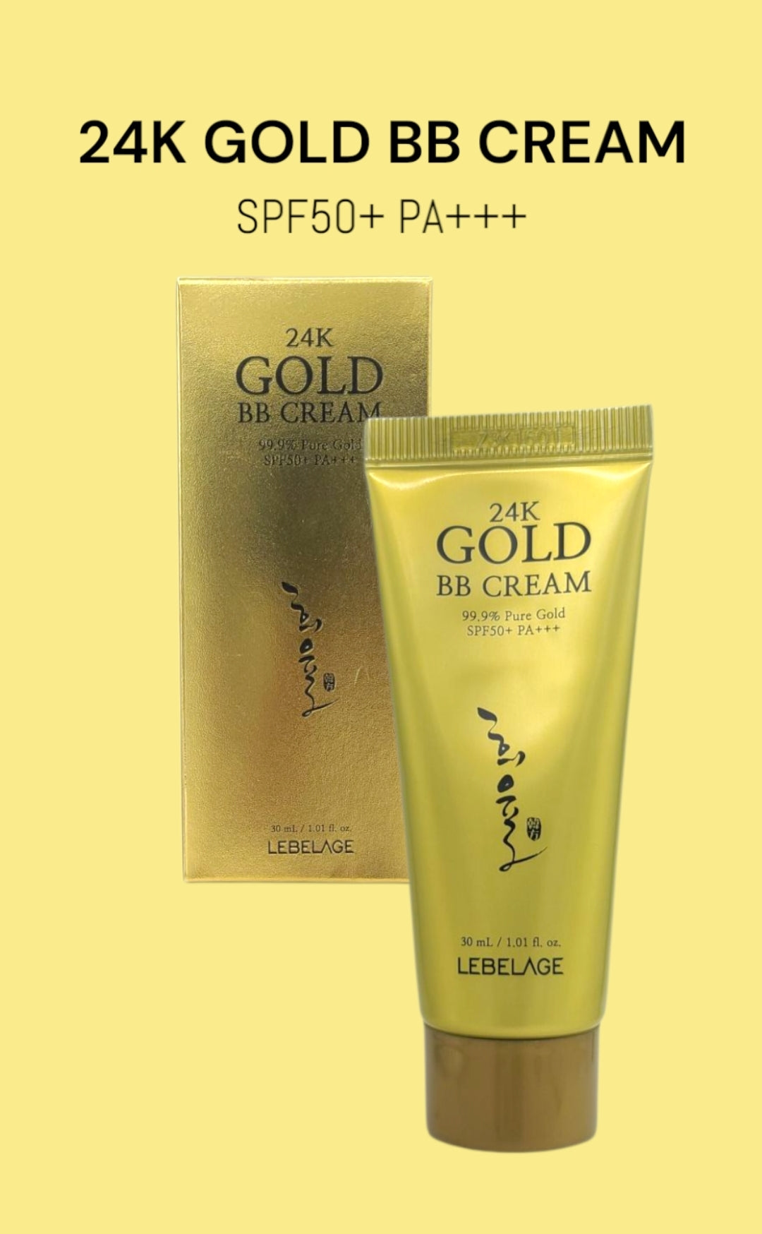 LEBELAGE HEEYUL 24K Gold BB Cream SPF50+ PA+++ 30ml