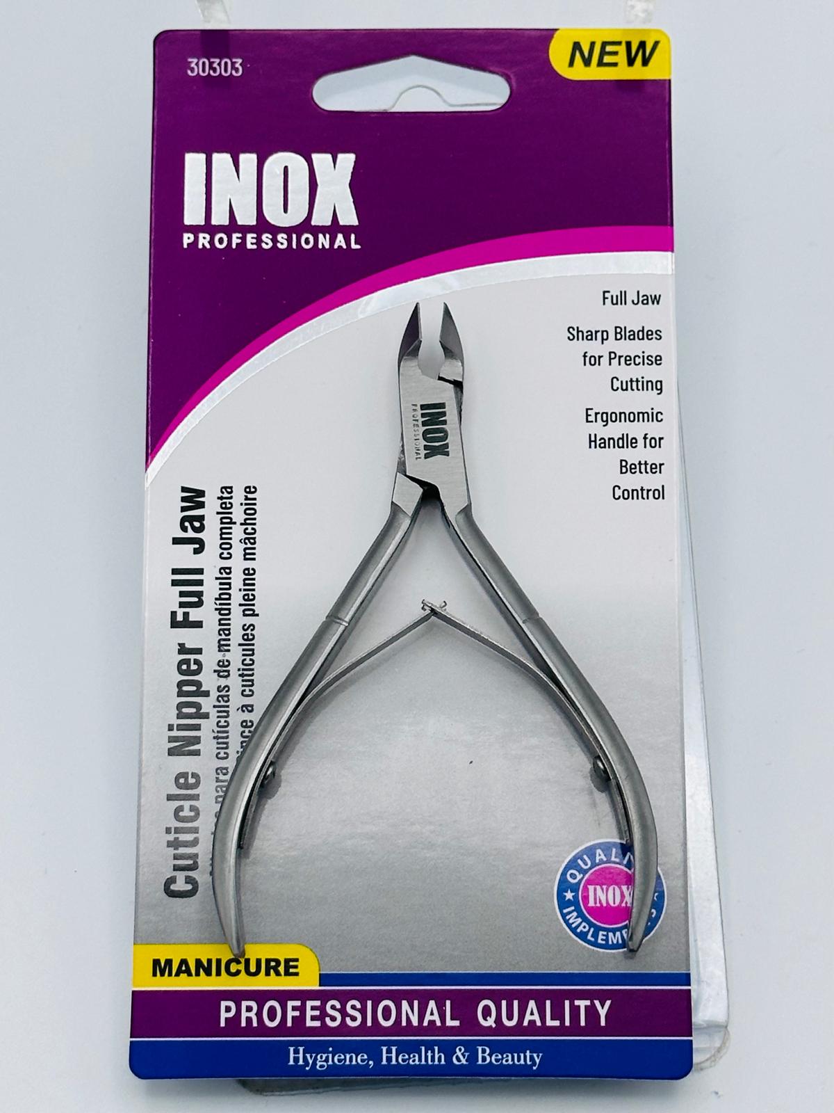 INOX Cuticle Nipper Full Jaw #30303 / 12pcs Box