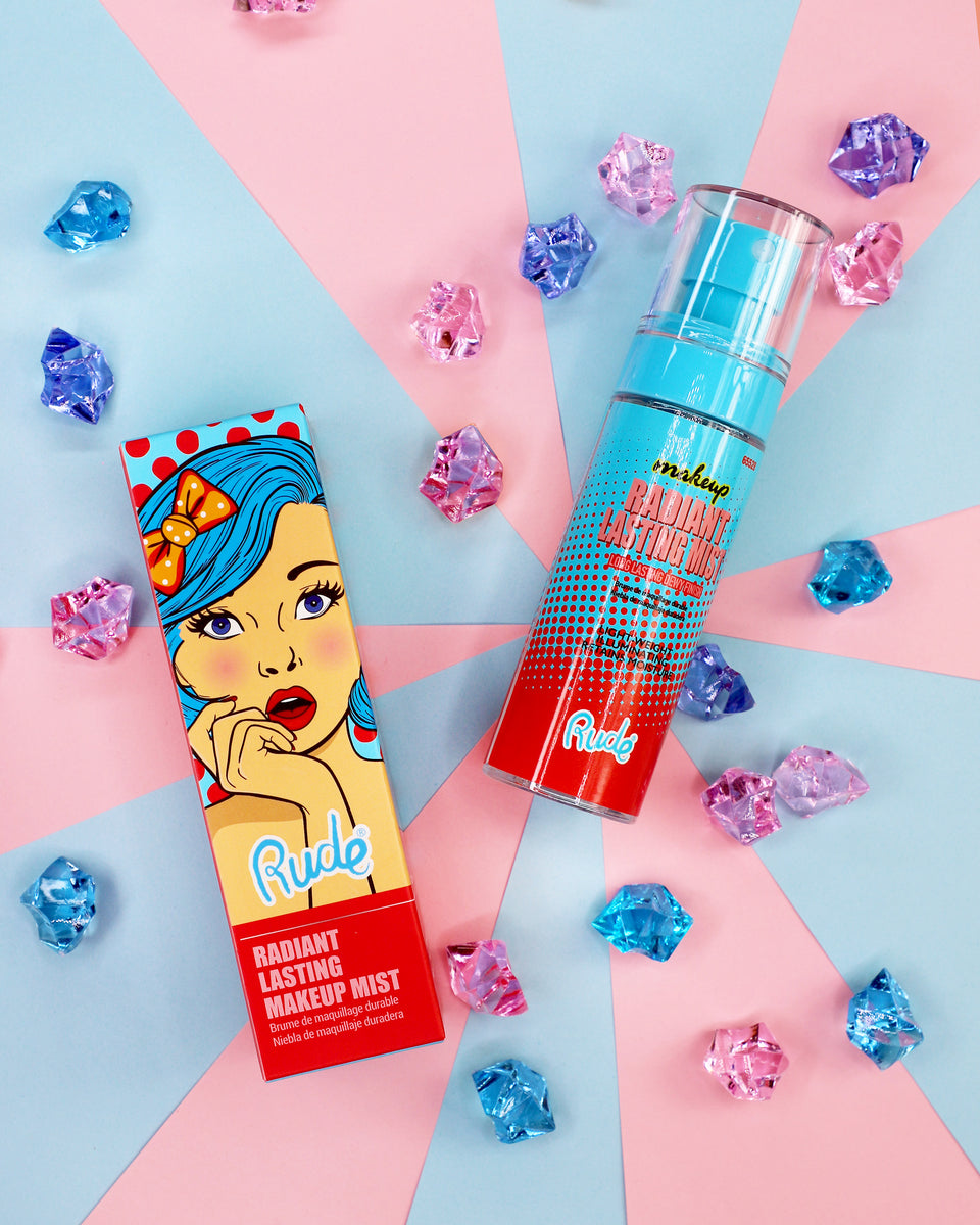 RUDE Radiant Lasting Makeup Mist #65528 | 12pcs Display