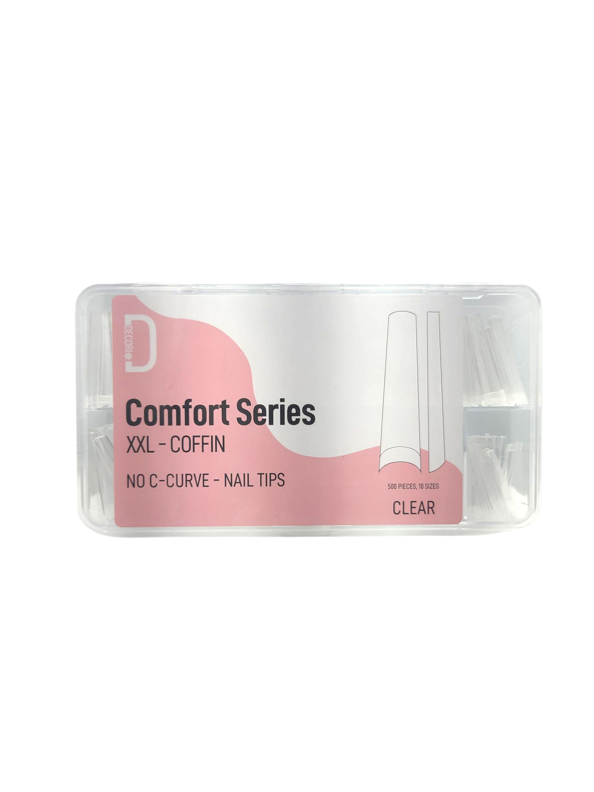DECORI Comfort Series XXL Square Nail tips