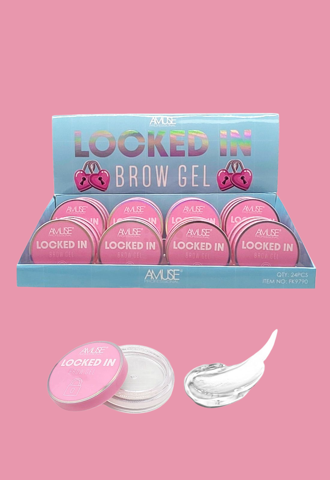 AMUSE Locked In Brow Gel / 24pcs Display