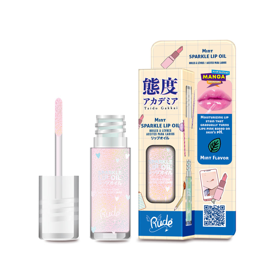 RUDE Sparkle Lip Oil Manga Collection