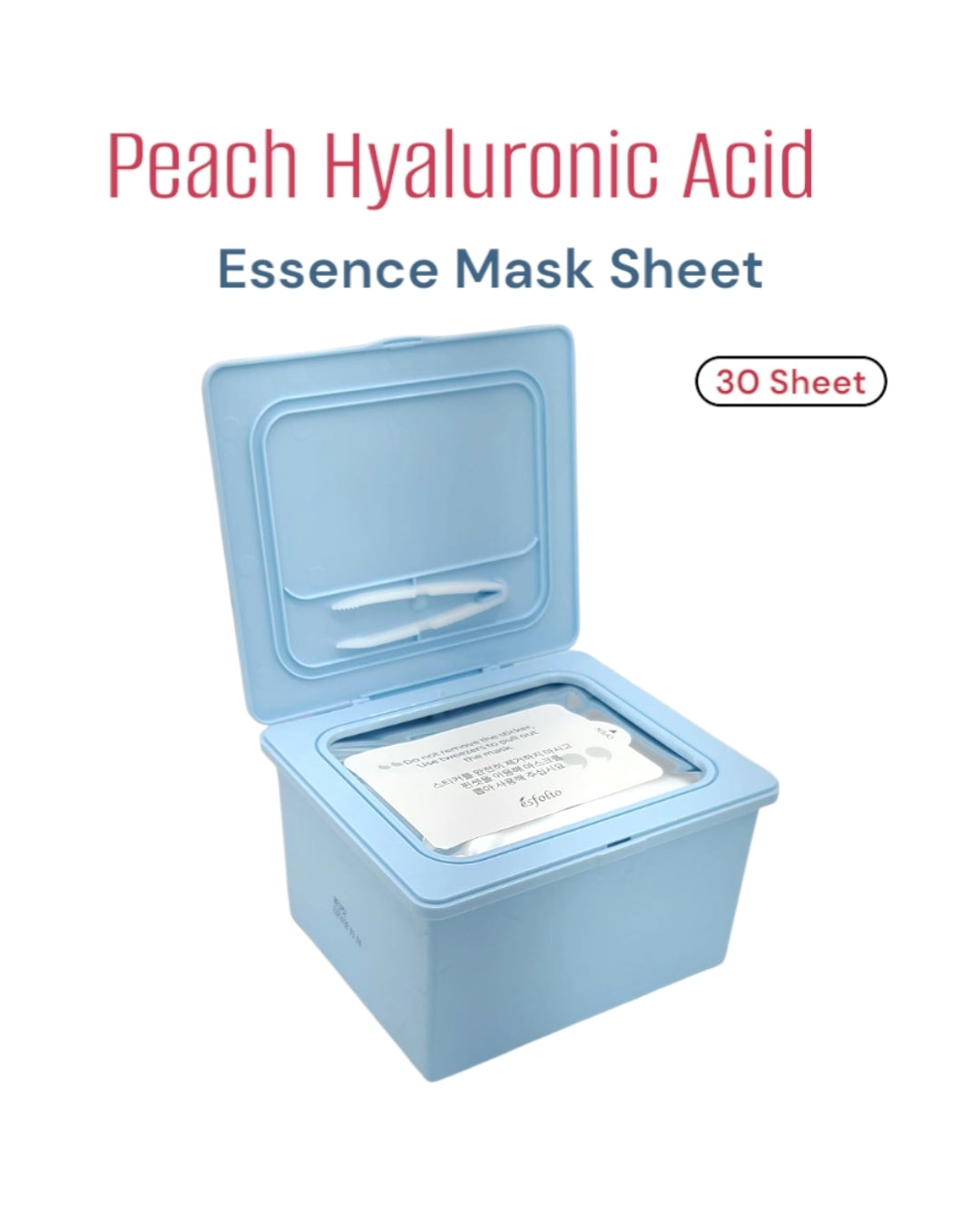 ESFOLIO Peach Hyaluronic Acid Essence Mask Sheet