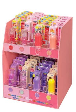 RUDE Manga Collection Lip Balm & Sparkle Lip Oil w/ Display 96pcs Display Tester free