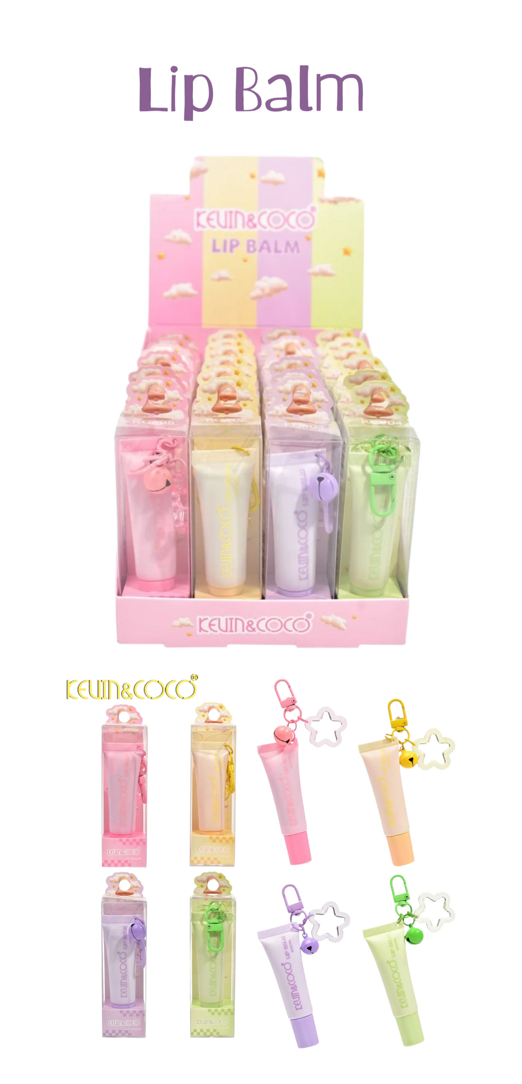 KEVIN&COCO Lip Balm / 24pcs Display