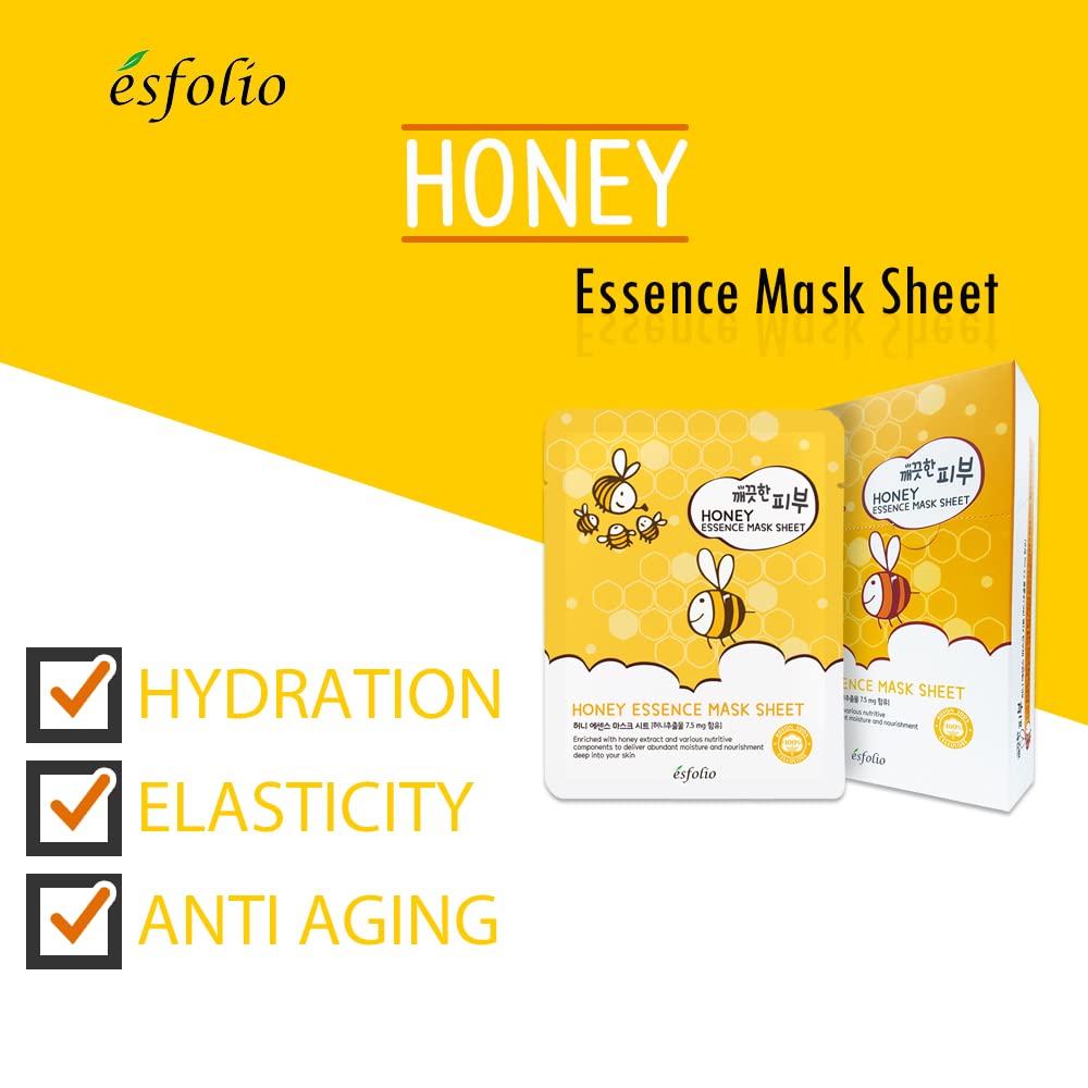 ESFOLIO Essence Mask Sheet - Honey