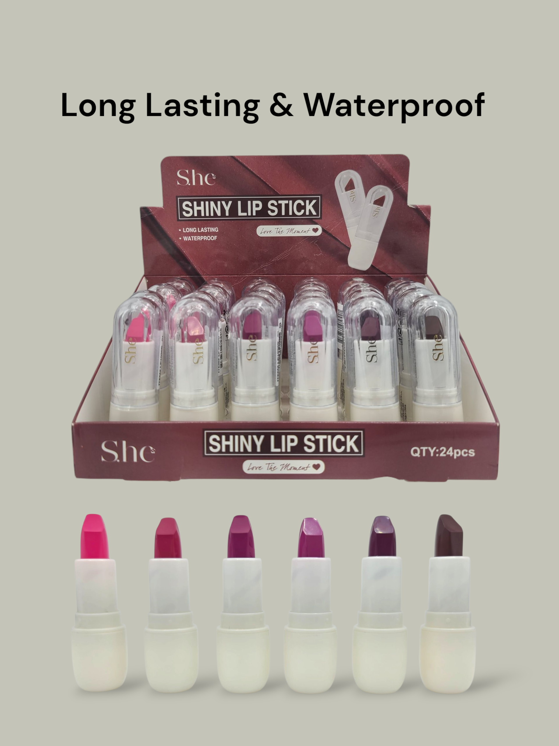 SHE MAKEUP Shiny Lipstick