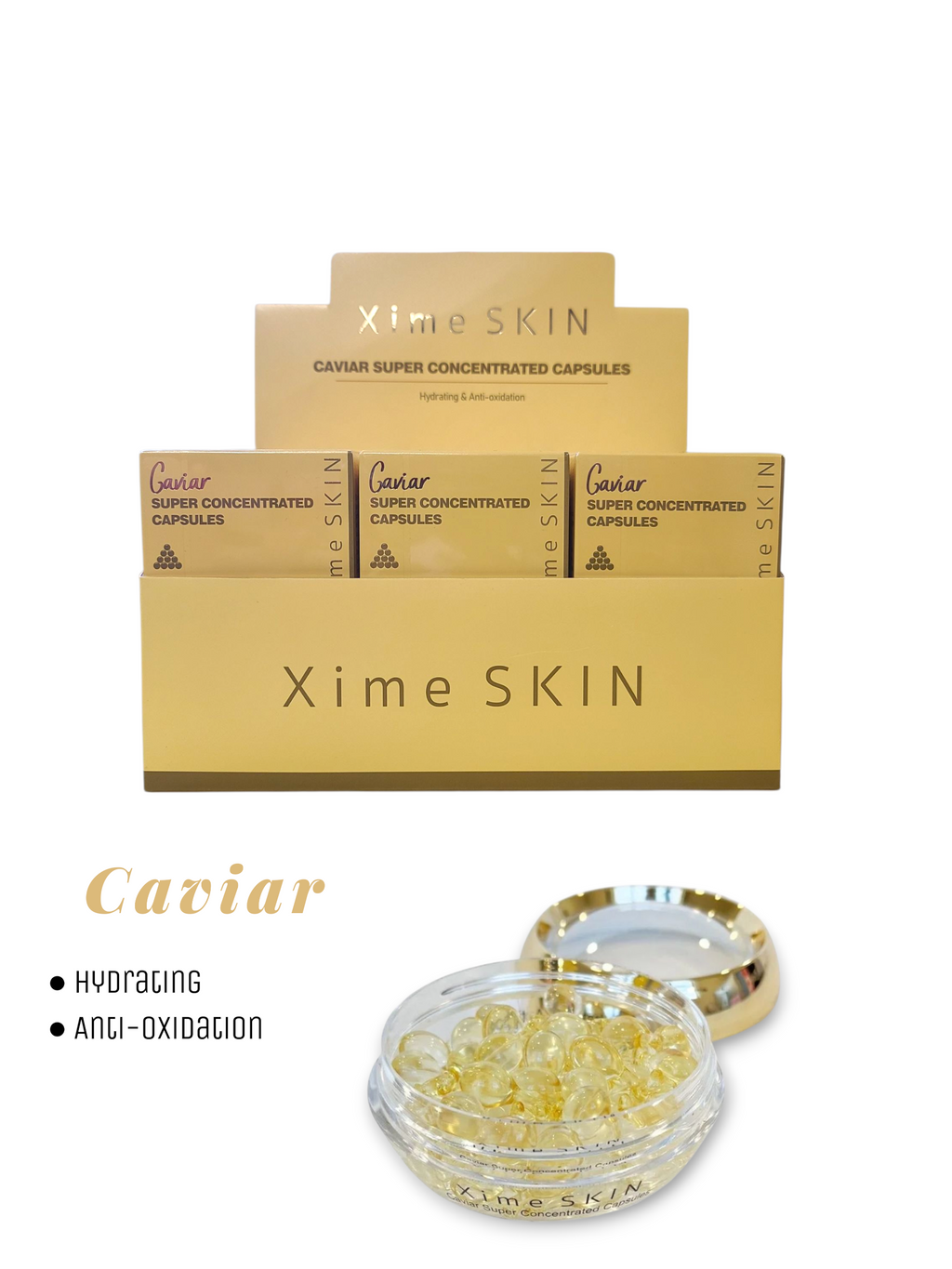 XIME SKIN Caviar Super Concentrated Capsules 340mg / 12pcs Display