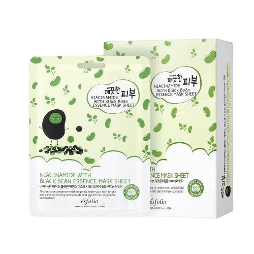 ESFOLIO Essence Mask Sheet - Niacinamide With Black Bean