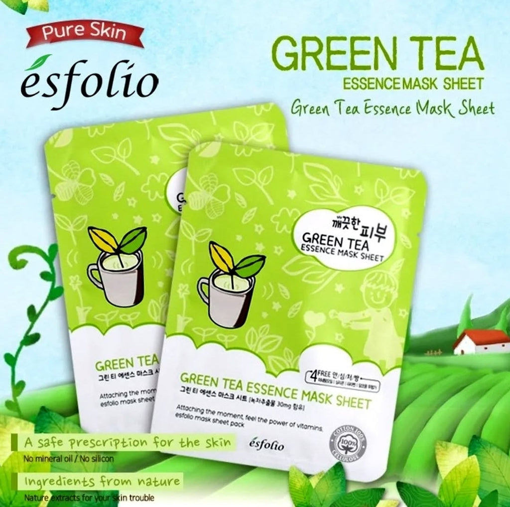 ESFOLIO Essence Mask Sheet - Green Tea