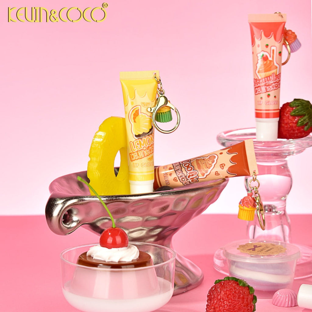 KEVIN&COCO Dessert LipGloss w/Keychain / 36pcs Display